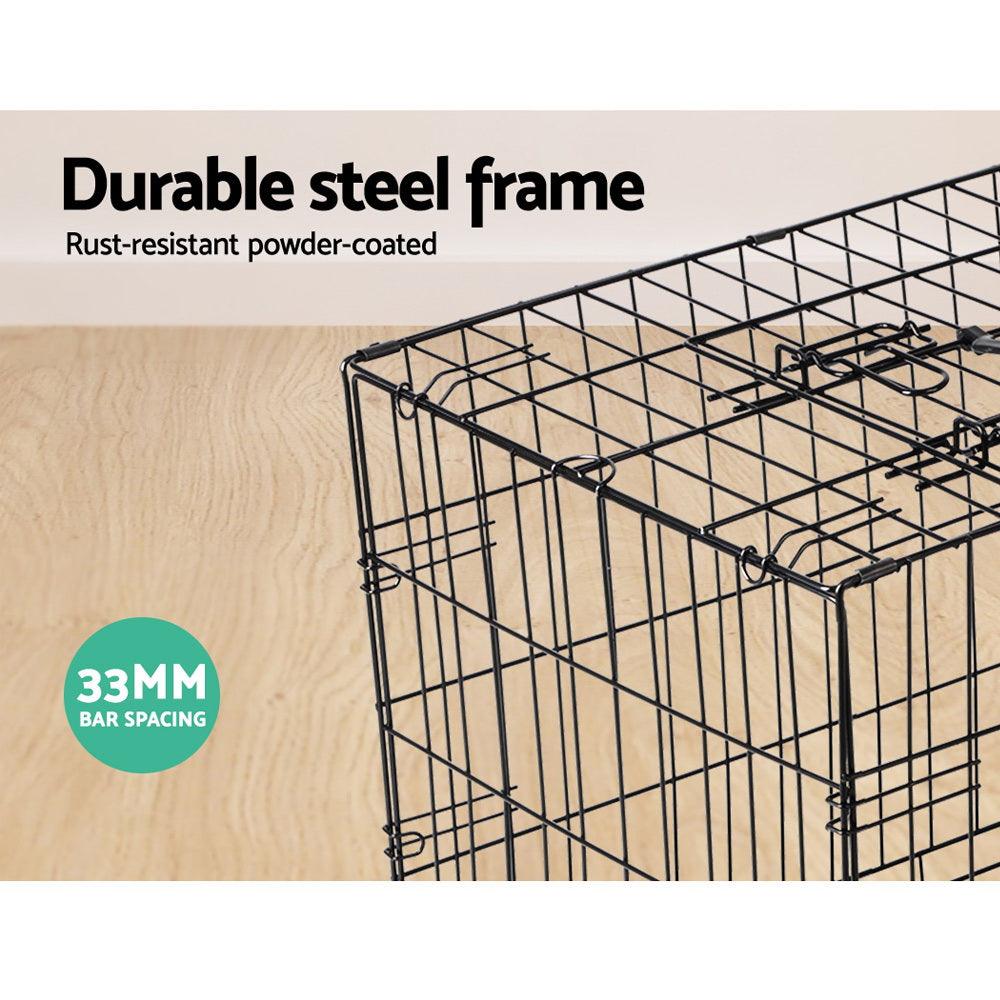 i.Pet 36" Dog Cage Crate Kennel 3 Doors - Pet Parlour Australia