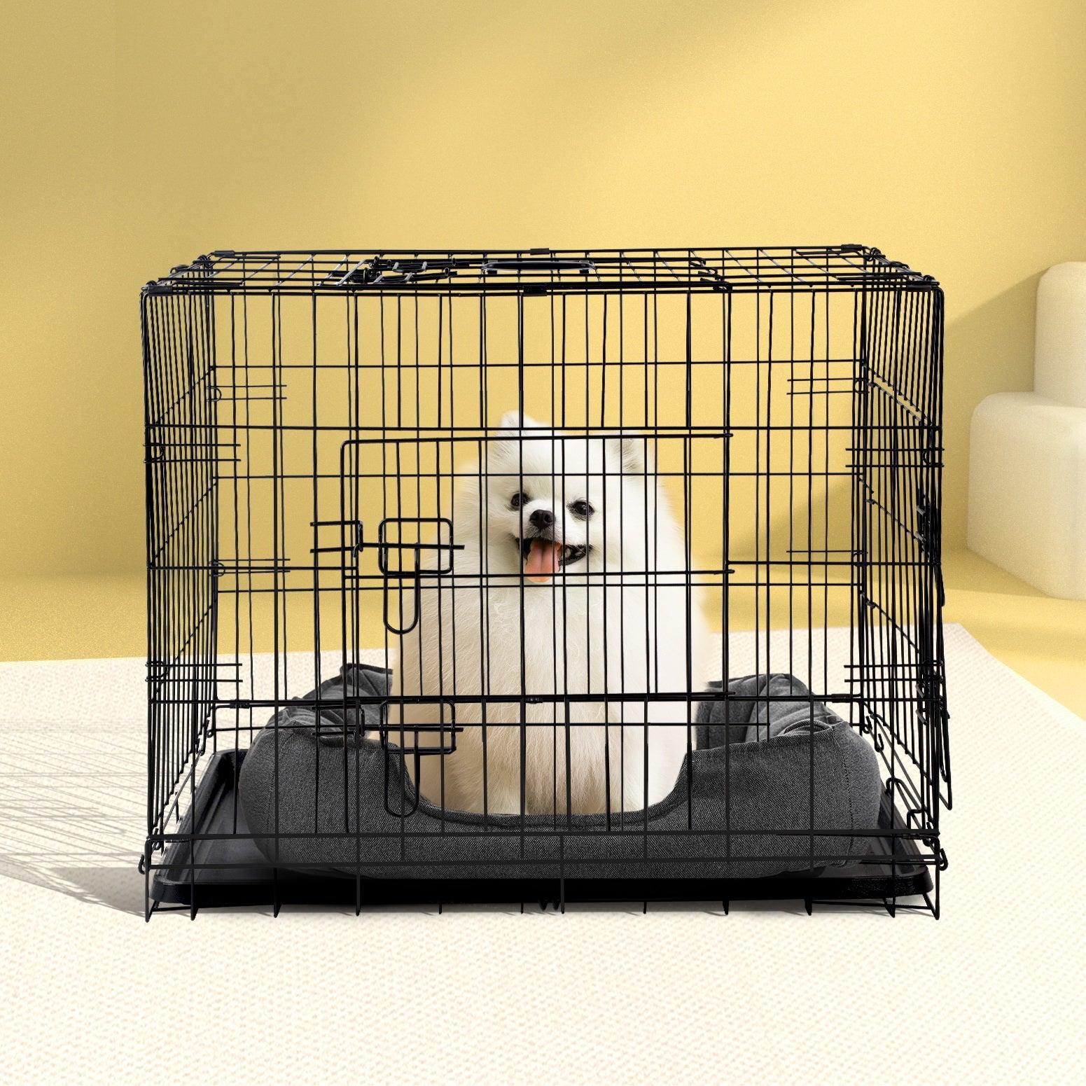 i.Pet 36" Dog Cage Crate Kennel 3 Doors - Pet Parlour Australia