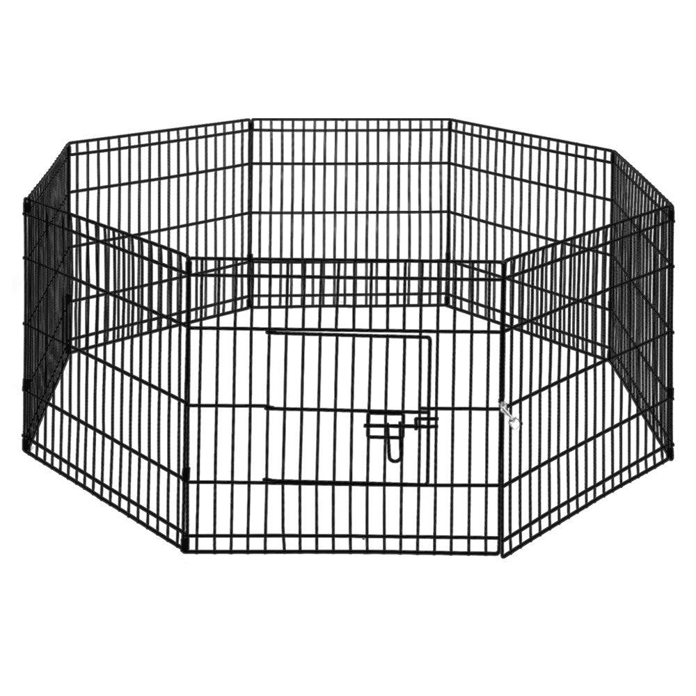 i.Pet Pet Dog Playpen 24" 8 Panel Puppy Exercise Cage Enclosure Fence - Pet Parlour Australia