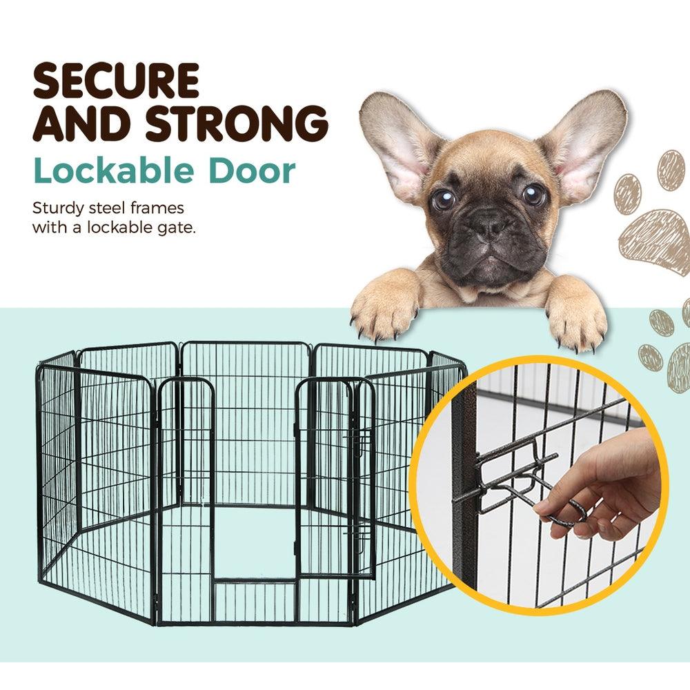 i.Pet Pet Playpen Dog Playpen 40" 8 Panel Puppy Enclosure Fence Cage - Pet Parlour Australia