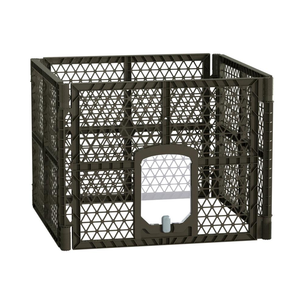 i.Pet Pet Dog Playpen Enclosure 4 Panel Fence Puppy Cage Plastic Play Pen Fold - Pet Parlour Australia