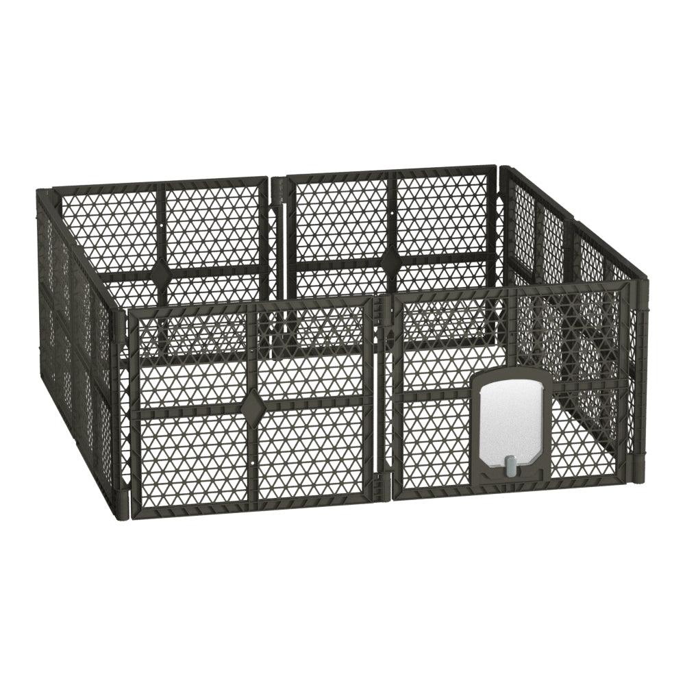 i.Pet Pet Dog Playpen Enclosure 8 Panel Fence Puppy Cage Plastic Play Pen Fold - Pet Parlour Australia