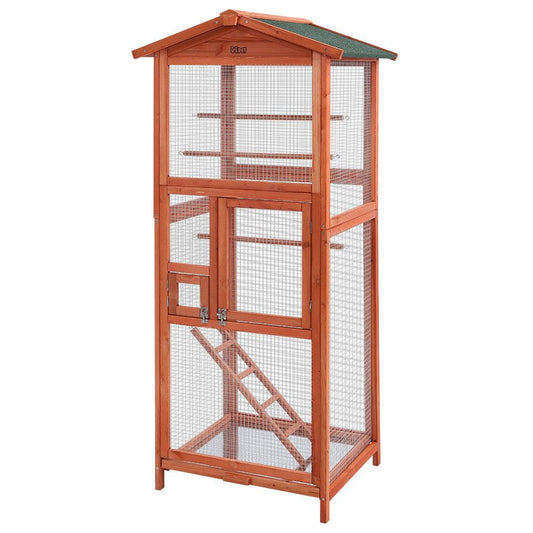 i.Pet Bird Cage Wooden Pet Cages Aviary Large Carrier Travel Canary Cockatoo Parrot XL - Pet Parlour Australia
