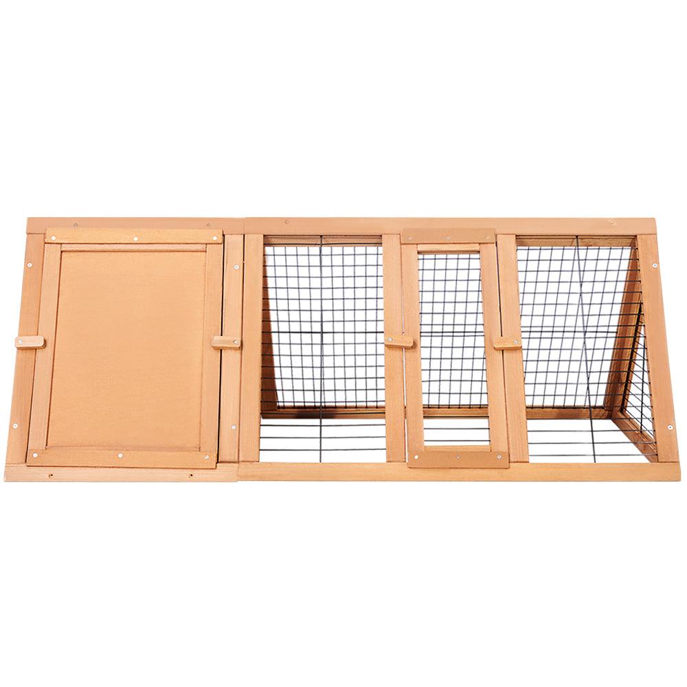 i.Pet Rabbit Hutch Wooden Chicken Coop Pet Hutch 119cm x 51cm x 44cm - Pet Parlour Australia