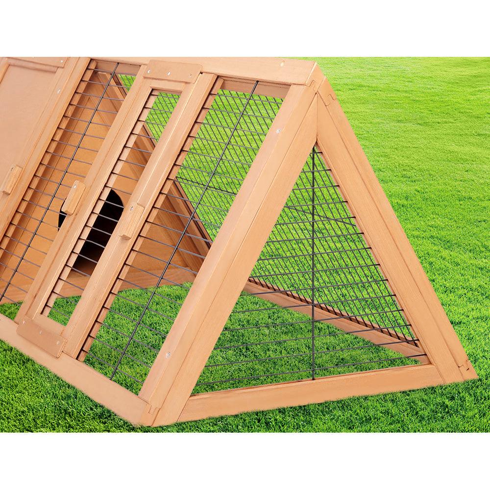 i.Pet Rabbit Hutch Wooden Chicken Coop Pet Hutch 119cm x 51cm x 44cm - Pet Parlour Australia