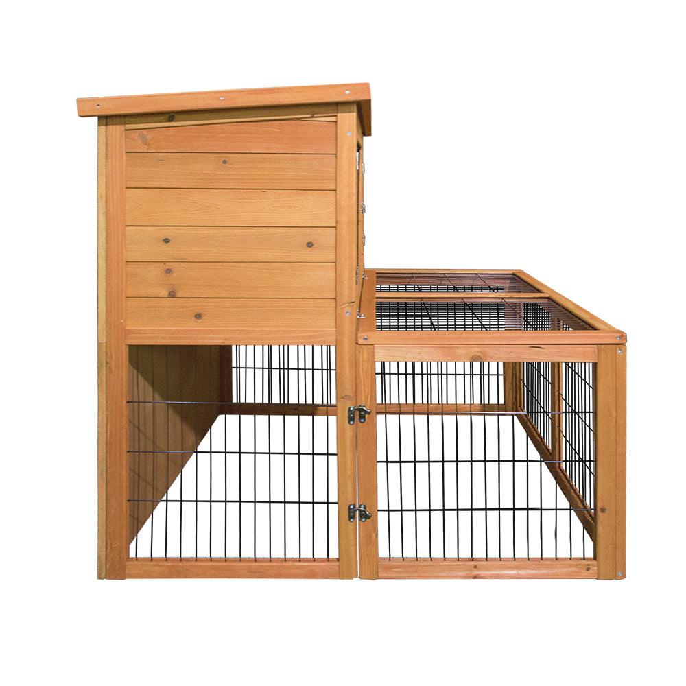 i.Pet Rabbit Hutch Wooden Pet Chicken Coop 100cm Tall - Pet Parlour Australia