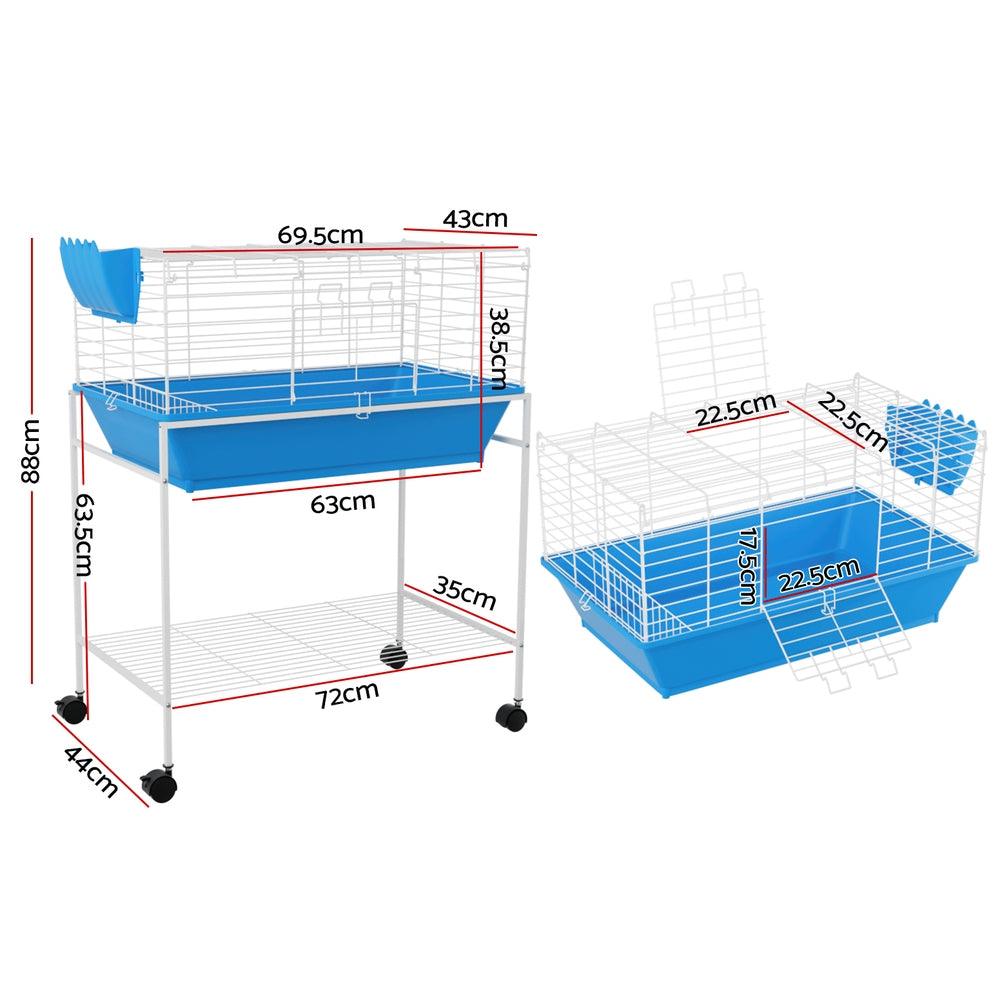 i.Pet Rabbit Cage 88cm Indoor Guinea Pig - Pet Parlour Australia