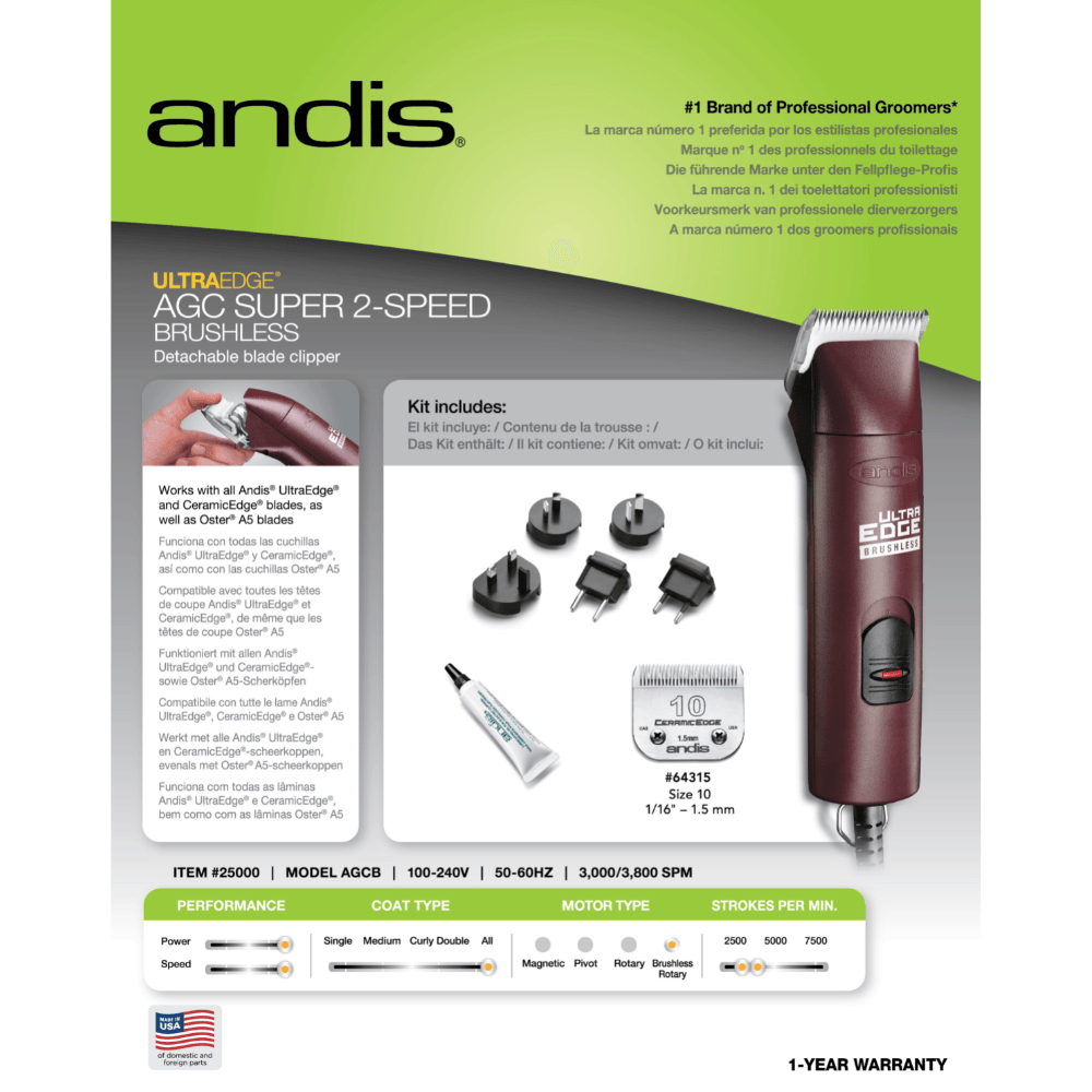 Andis Clipper AGCB Super 2-Speed - Pet Parlour Australia