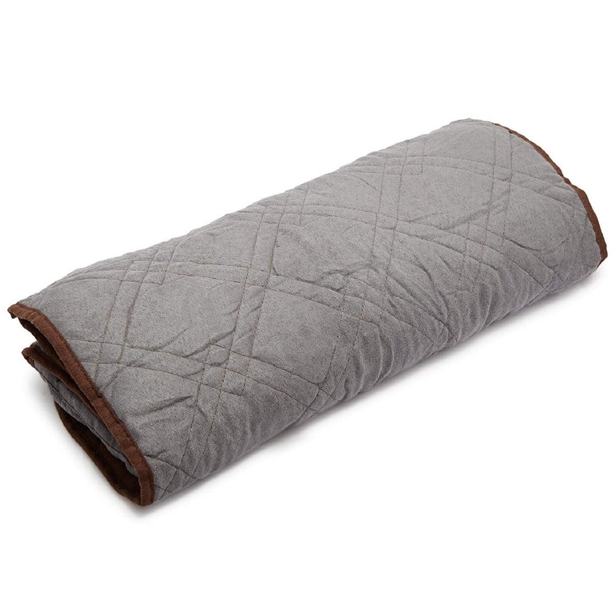 Sprint Industries Reversible Slipover Pet Couch Sofa Cover Protector Armchair - Love Seat - Chocolate Charcoal - Pet Parlour Australia