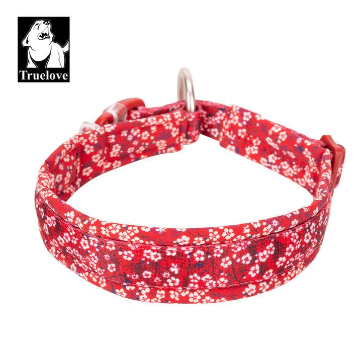 Floral Collar Poppy Red S - Pet Parlour Australia