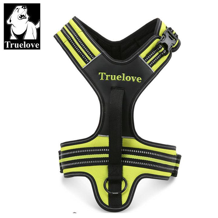 Reflective Heavy Duty Harness Neon Yellow L - Pet Parlour Australia