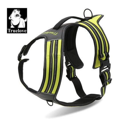 Reflective Heavy Duty Harness Neon Yellow XL - Pet Parlour Australia