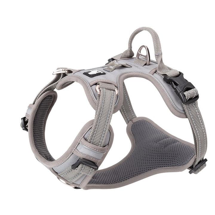 No Pull Harness Grey L - Pet Parlour Australia