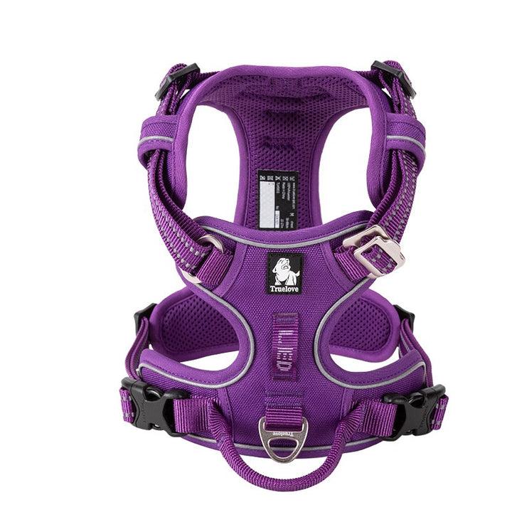 No Pull Harness Purple L - Pet Parlour Australia