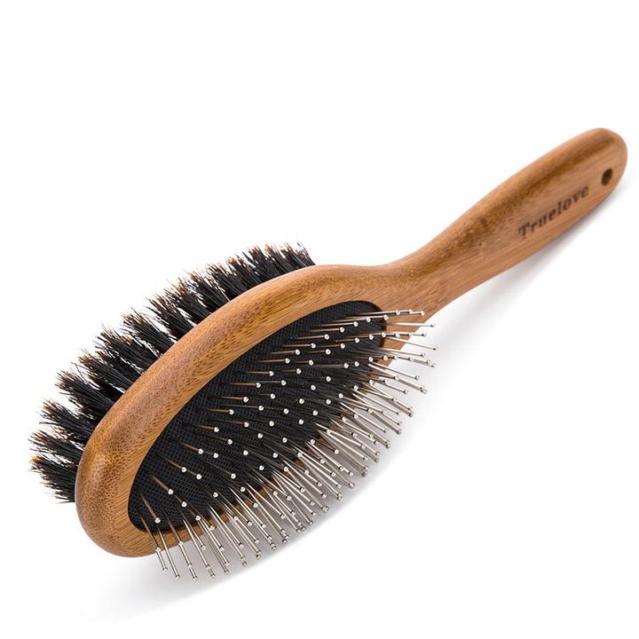 True Love Bamboo Double Brush DOUBLE BRUSH - Pet Parlour Australia