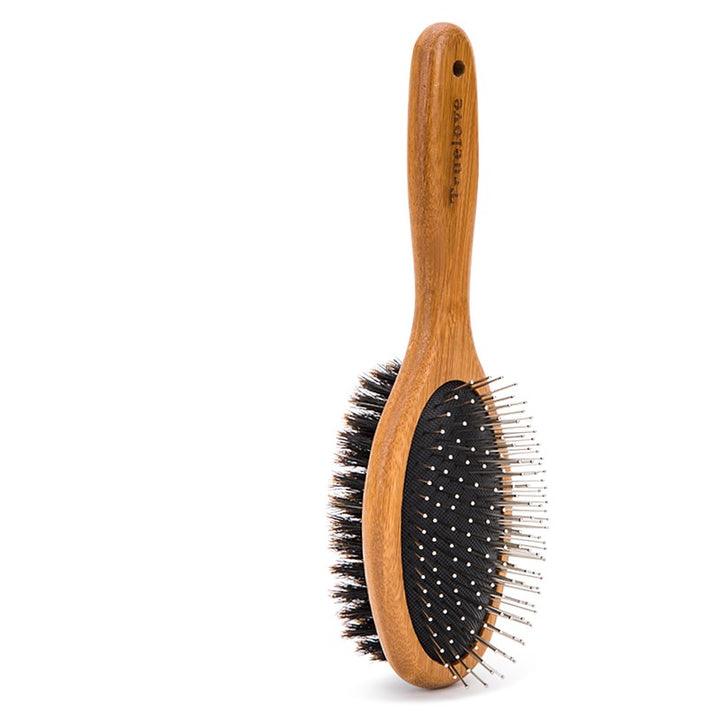 True Love Bamboo Double Brush DOUBLE BRUSH - Pet Parlour Australia