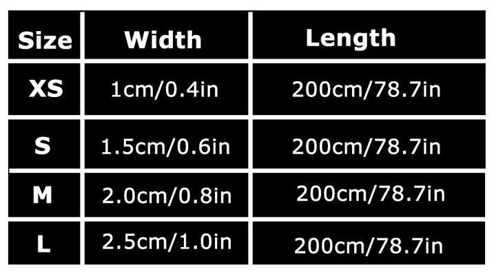 Reflective Pet Leash 2 meters Black XS - Pet Parlour Australia