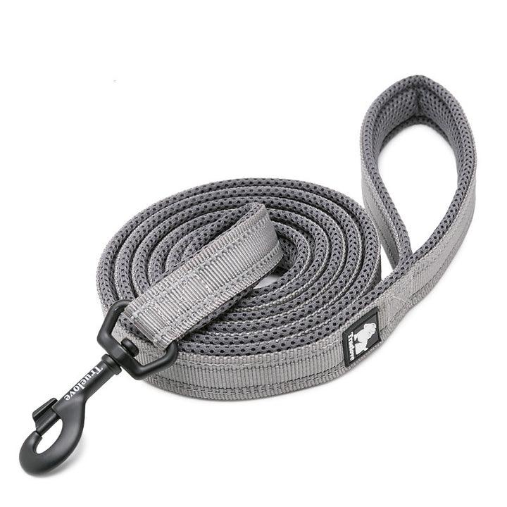 Reflective Pet Leash 2 meters Grey L - Pet Parlour Australia