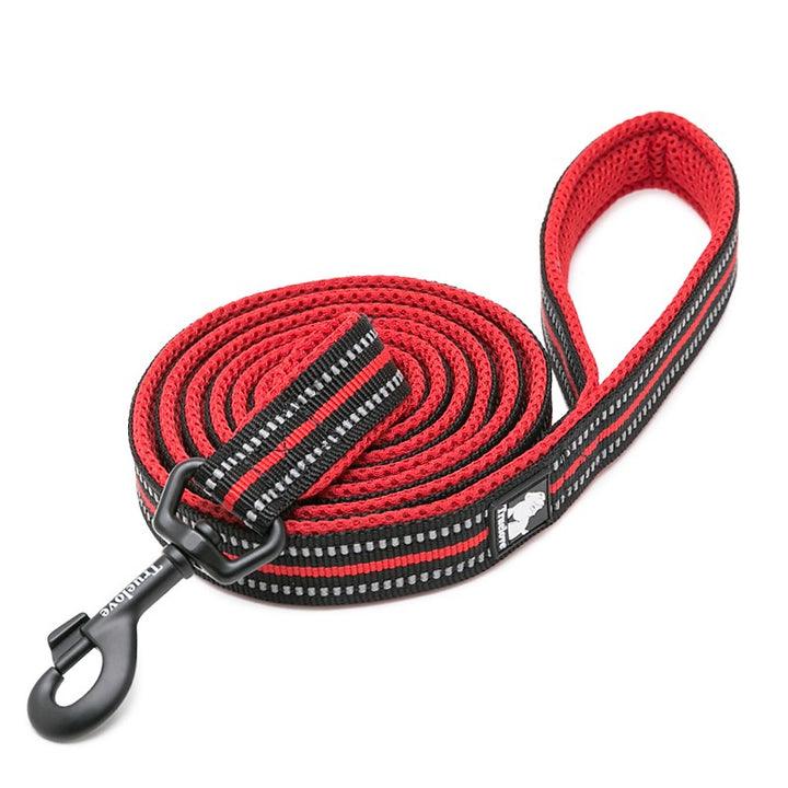 Reflective Pet Leash 2 meters Red L - Pet Parlour Australia