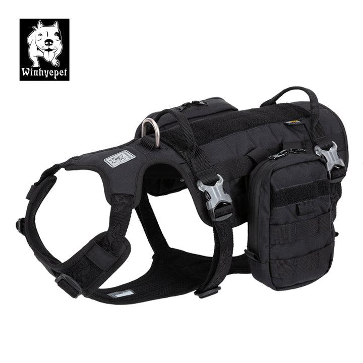 Whinhyepet Military Harness Black L - Pet Parlour Australia