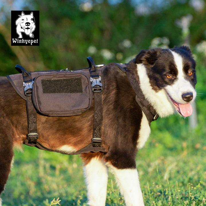 Whinhyepet Military Harness Black M - Pet Parlour Australia