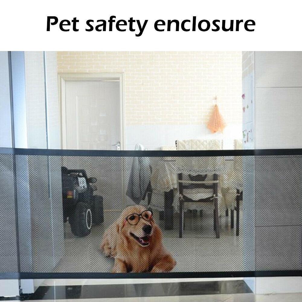 110x72cm Pet Cats Dog Baby Safety Gate Mesh Fence Guard Dogs Puppy Enclosure Stair Mesh - Pet Parlour Australia
