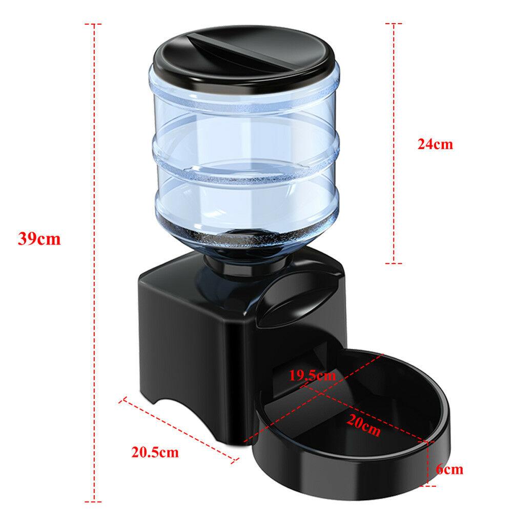 5.5L Automatic Pet Feeder Cat Dog Smart Food Dispenser Self Feeding Meal Bottle - Pet Parlour Australia