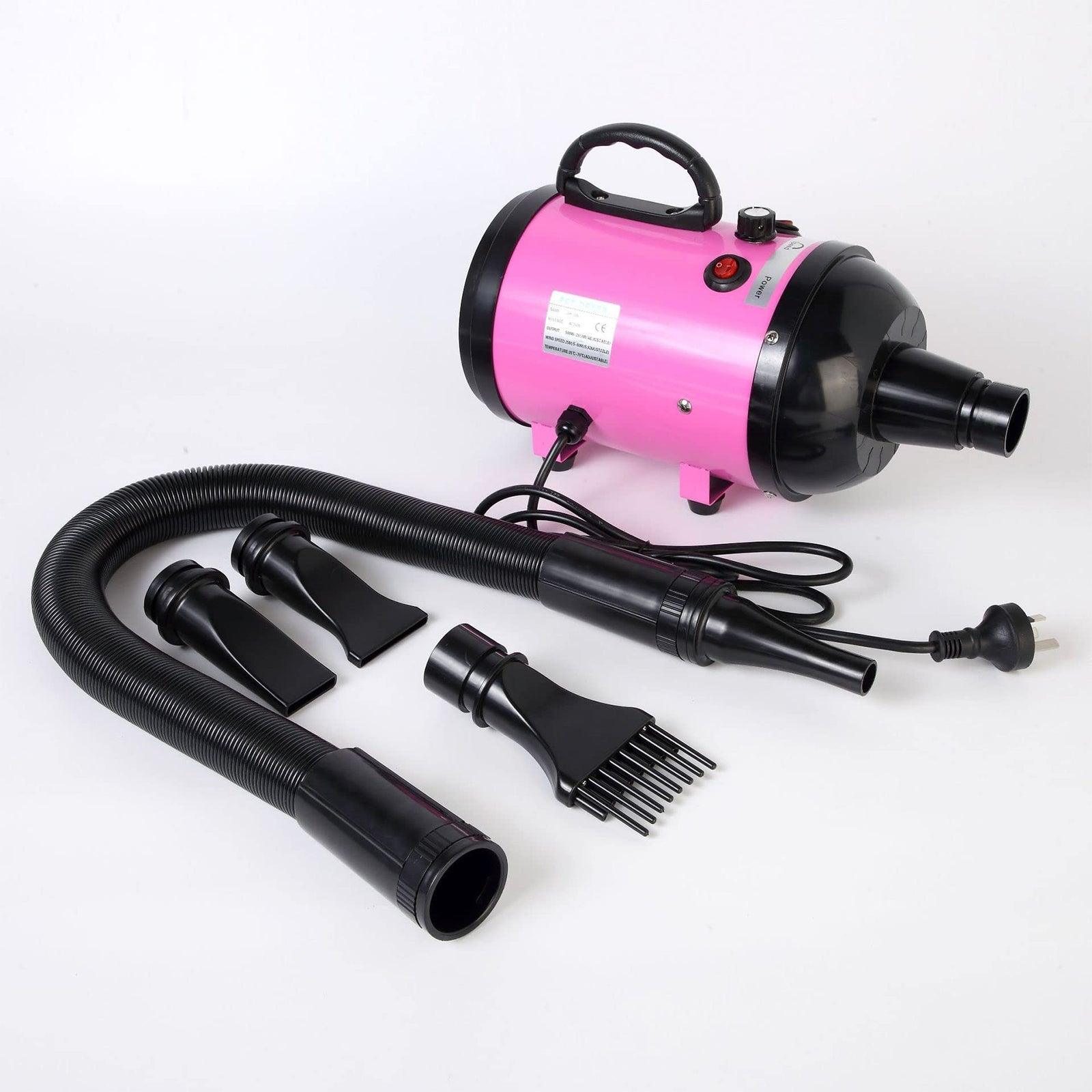 2800W Dog Dryer High Velocity Pet Dog Pet Blow Dryer Adjustable Speed 4 Nozzles - Pet Parlour Australia