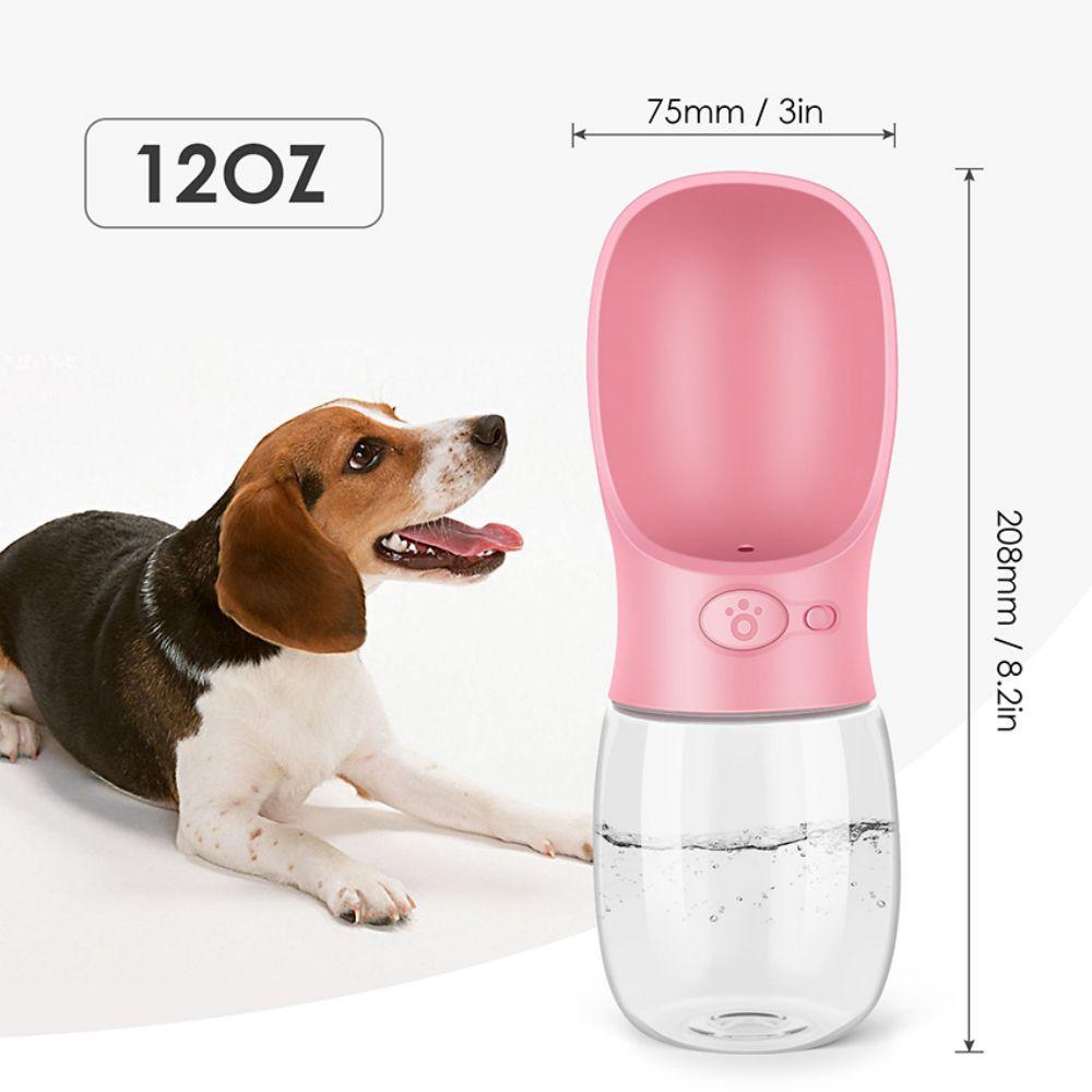 Pet Travel Water Bottle Portable Dogs rinking Feeder Leak-Proof Dispenser - Pink - Pet Parlour Australia