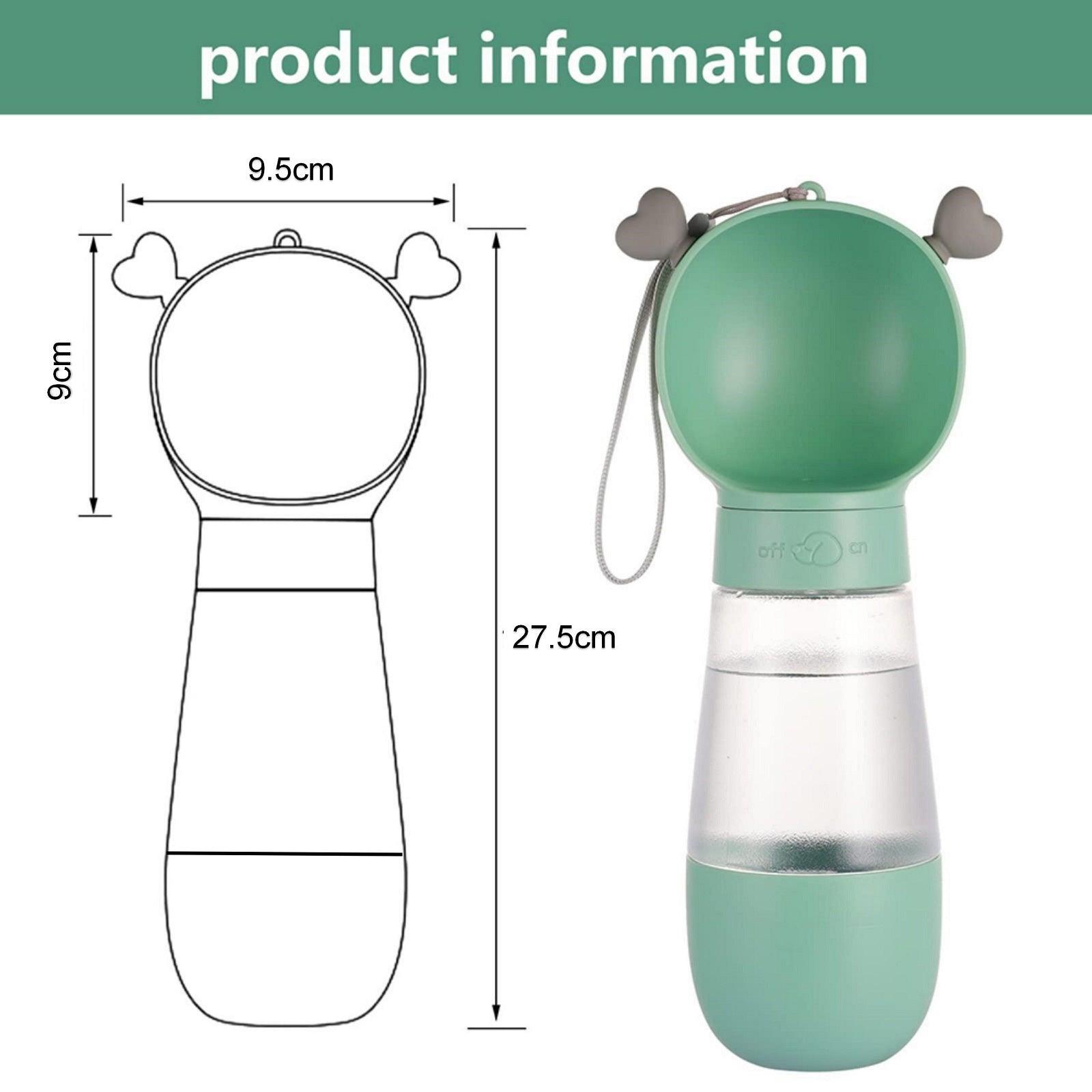 Portable Dog Water Bottle with Food Container Leak Proof Dog Water Dispenser(Green) - Pet Parlour Australia