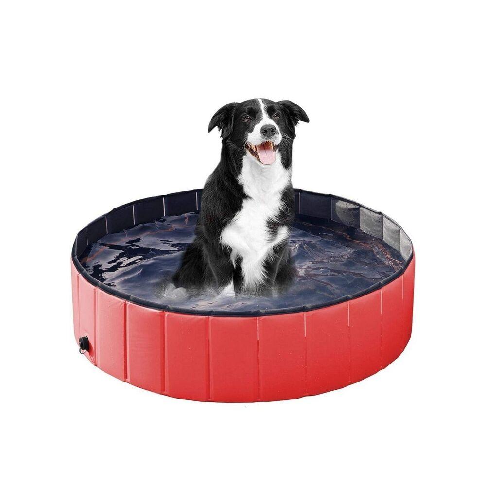 Floofi Pet Pool 120cm*30cm XL Red FI-SB-105-SG - Pet Parlour Australia