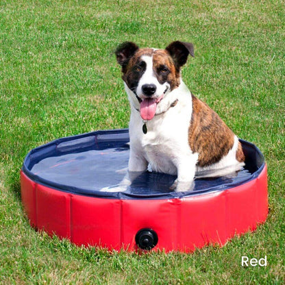 Floofi Pet Pool 120cm*30cm XL Red FI-SB-105-SG - Pet Parlour Australia