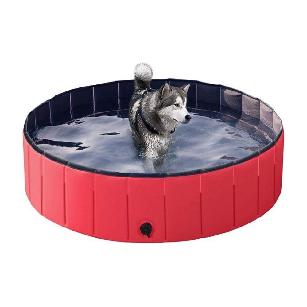 Floofi Pet Pool 120cm*30cm XL Red FI-SB-105-SG - Pet Parlour Australia