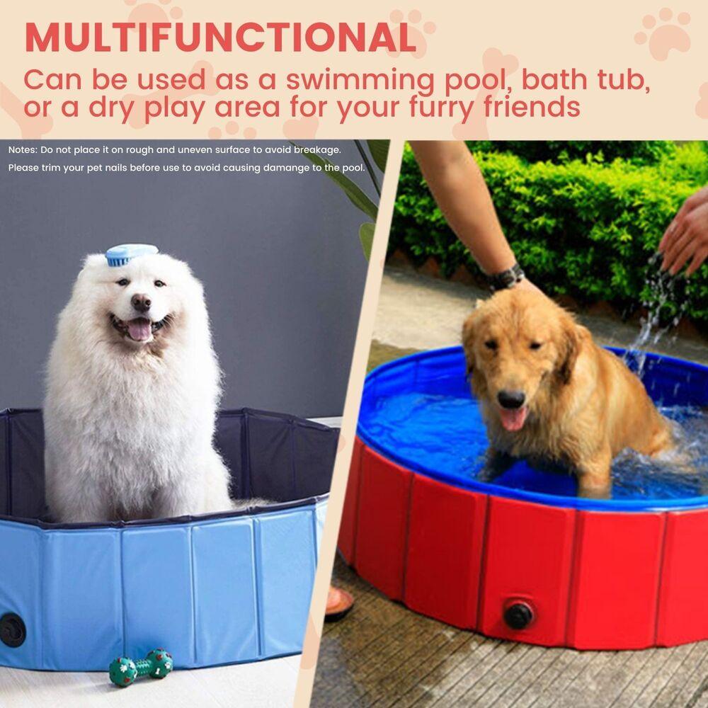 Floofi Pet Pool 120cm*30cm XL Red FI-SB-105-SG - Pet Parlour Australia