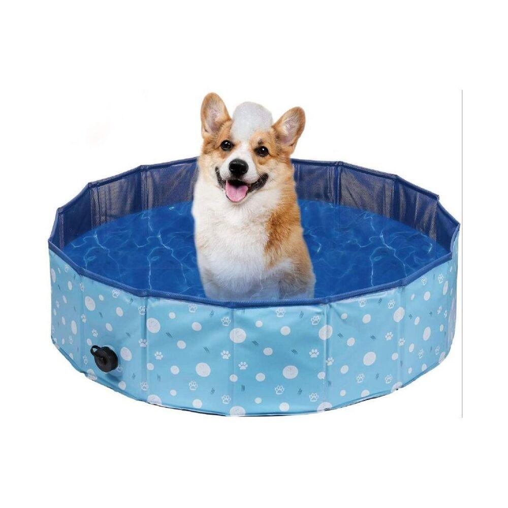 Floofi Pet Pool 120cm*30cm XL Blue Circle FI-SB-110-HR - Pet Parlour Australia