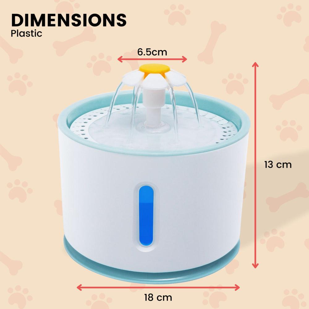 Floofi Pet Water Fountain 2.4L (Blue) FI-WD-113-ZM - Pet Parlour Australia