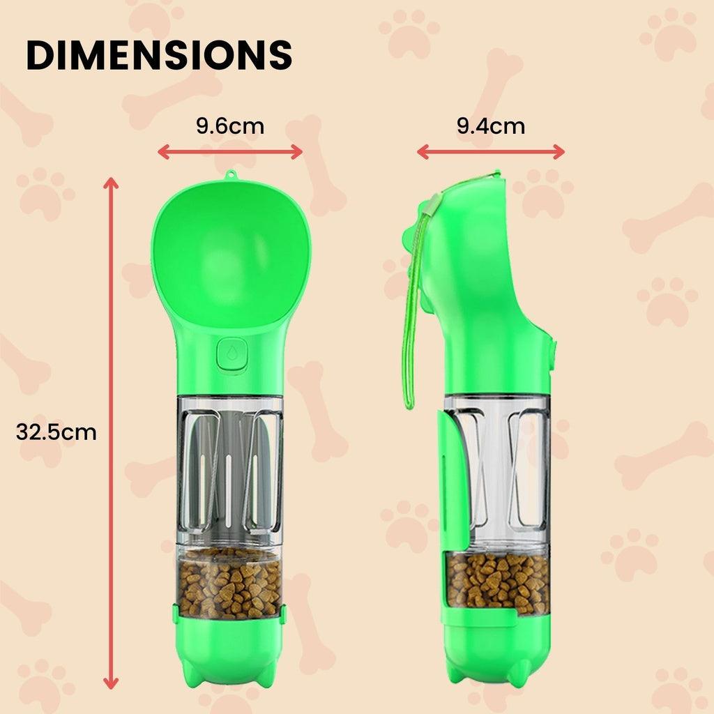 Floofi 4 in 1 pet scooper & feeder Green FI-FD-113-XQ - Pet Parlour Australia