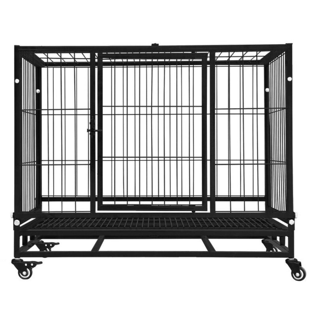 Floofi Dog Cage 46" (with wheels) FI-PC-132-XD - Pet Parlour Australia