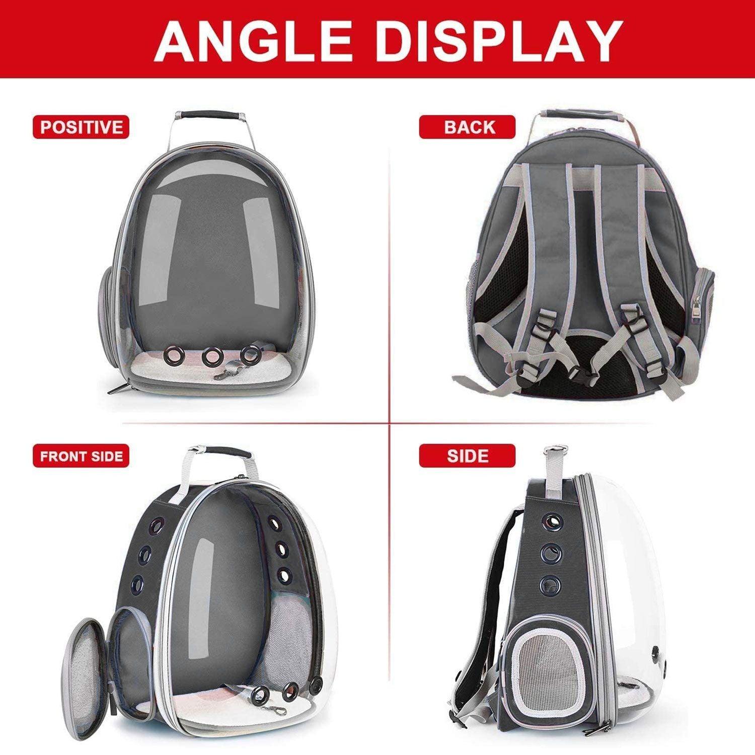 Floofi Space Capsule Backpack - Model 1 (Grey) FI-BP-105-FCQ - Pet Parlour Australia