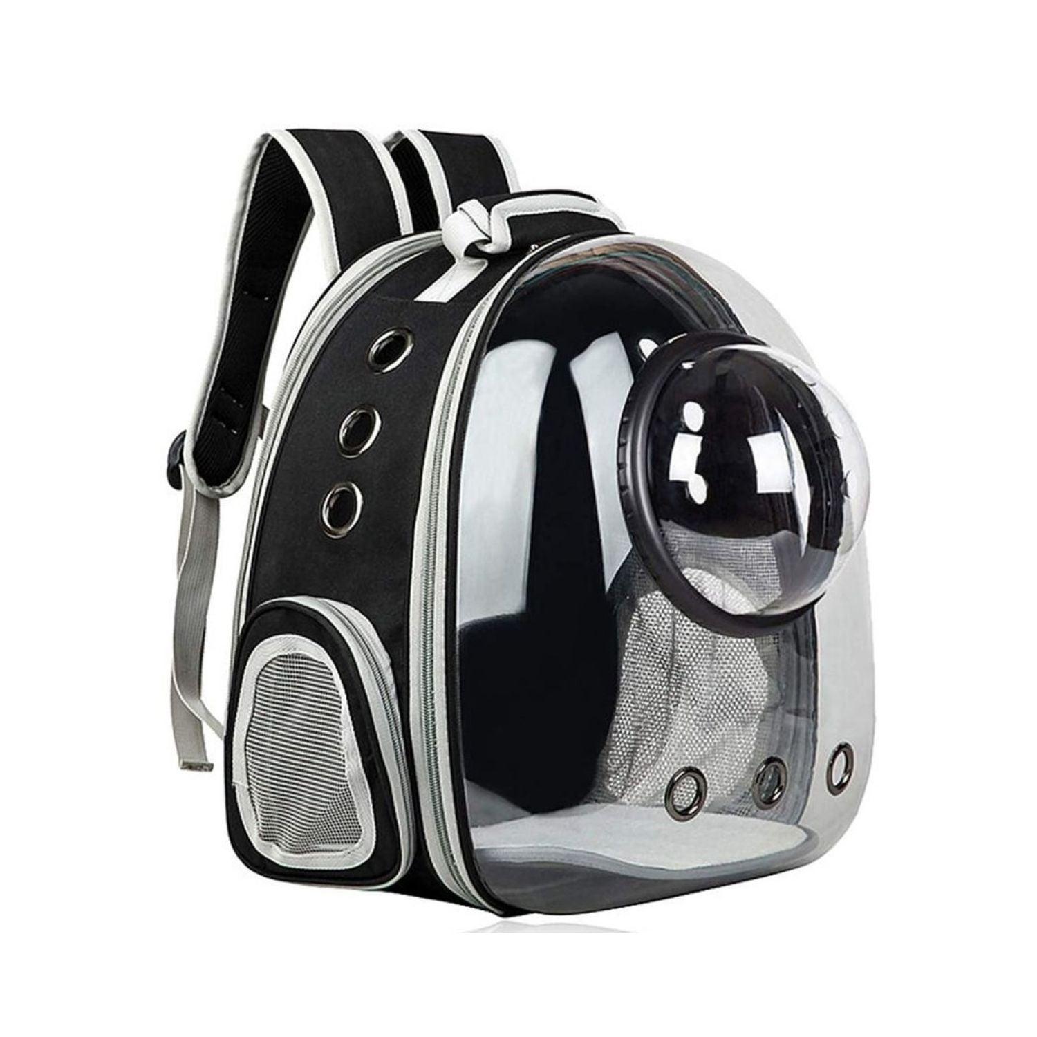 Floofi Space Capsule Backpack - Model 2 (Black) FI-BP-108-FCQ - Pet Parlour Australia