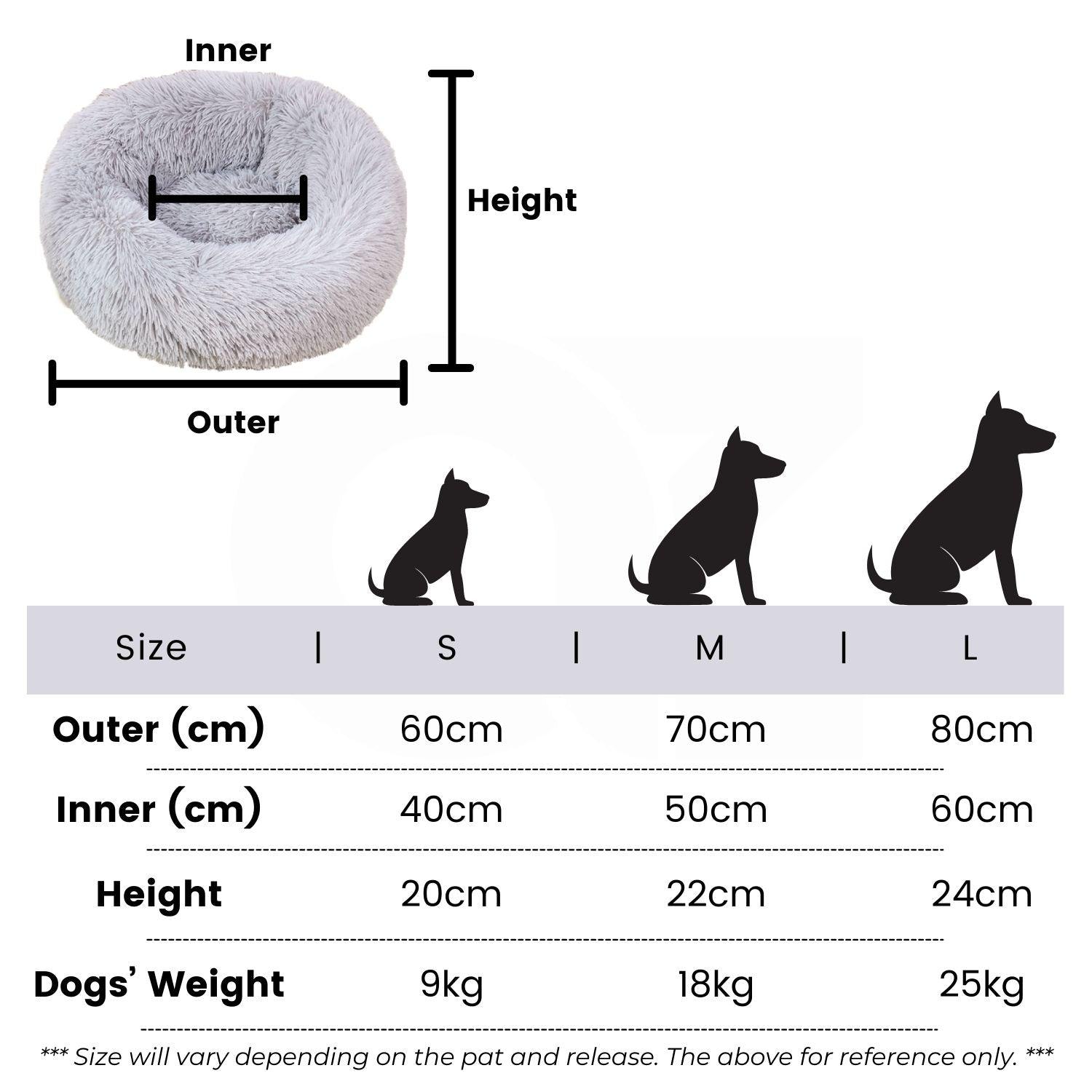 Floofi Pet Bed 70cm (Rose Gold) PT-PB-127-XL - Pet Parlour Australia