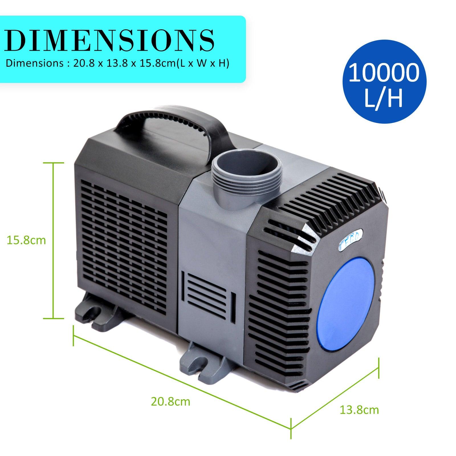 Dynamic Power Aquarium Submersible Pond Water Pump 10000L/H - Pet Parlour Australia