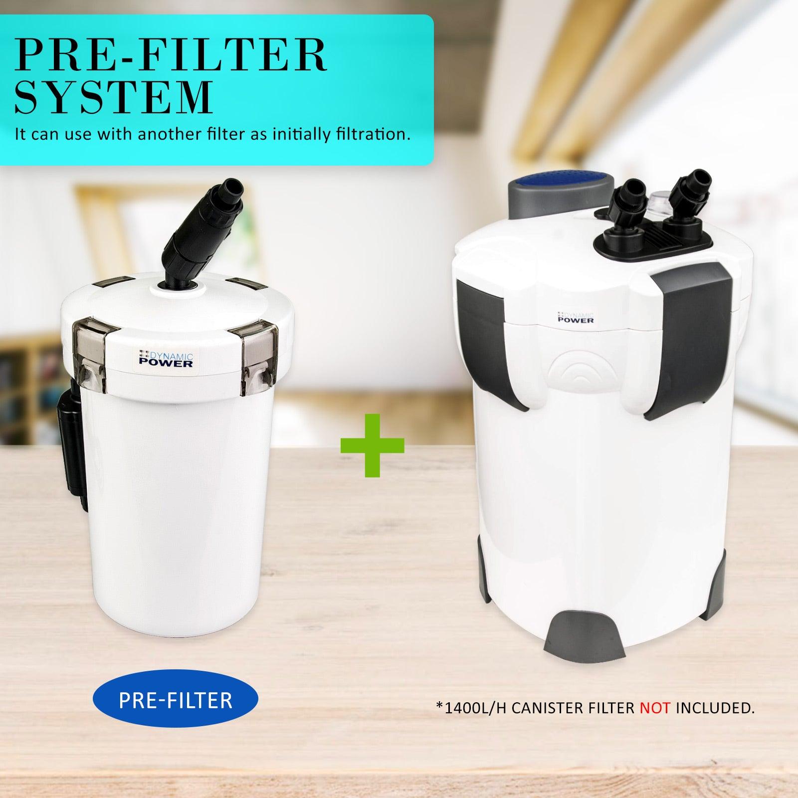 Dynamic Power Aquarium External Canister Filter 400L/H - Pet Parlour Australia