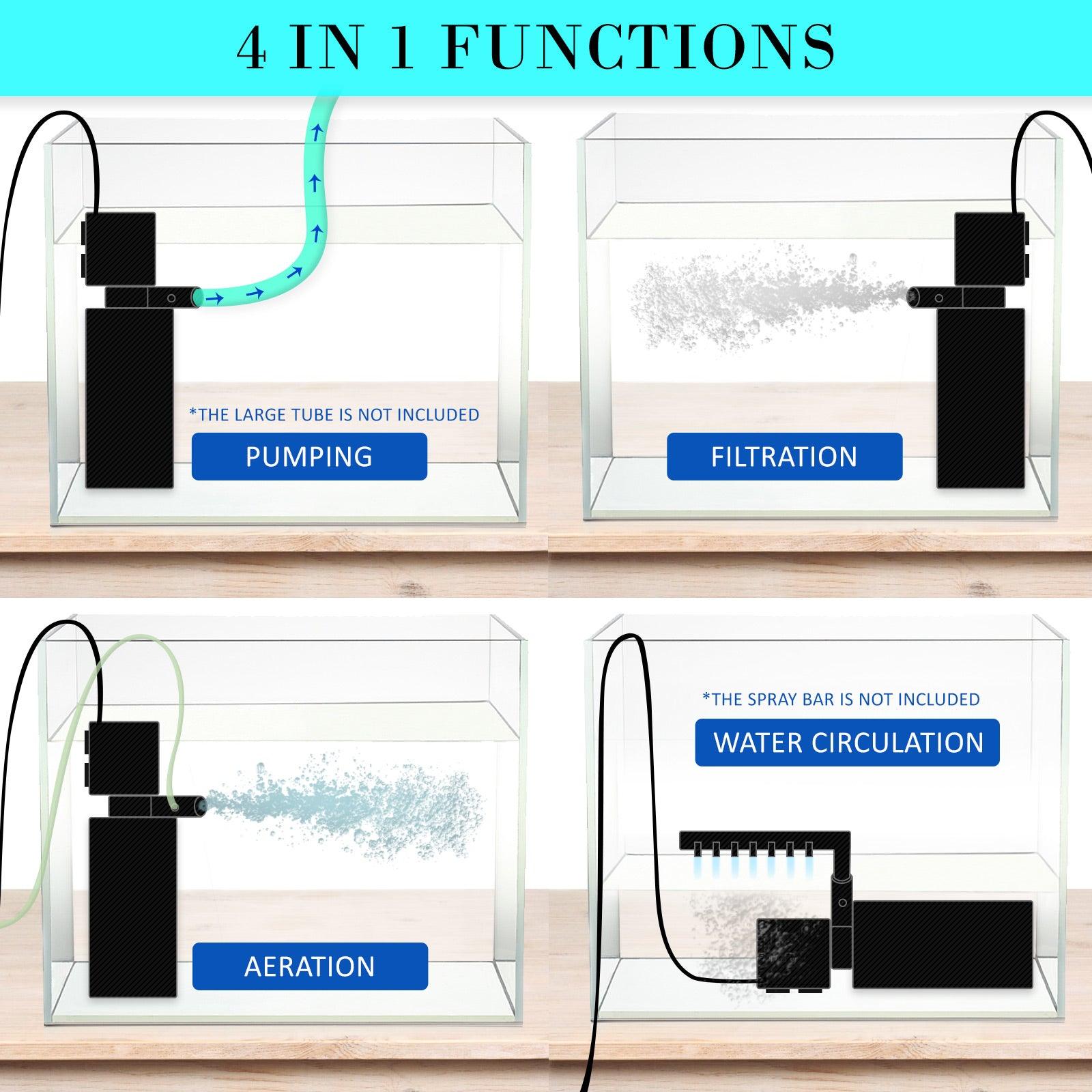 Dynamic Power Aquarium Submersible Filter 1600L/H 35W 2.5m Pond Pump - Pet Parlour Australia