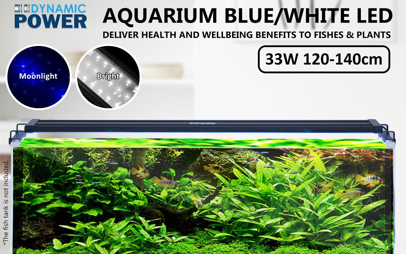 Dynamic Power 2 Set 33W Aquarium Blue White LED Light for Tank 120-140cm - Pet Parlour Australia