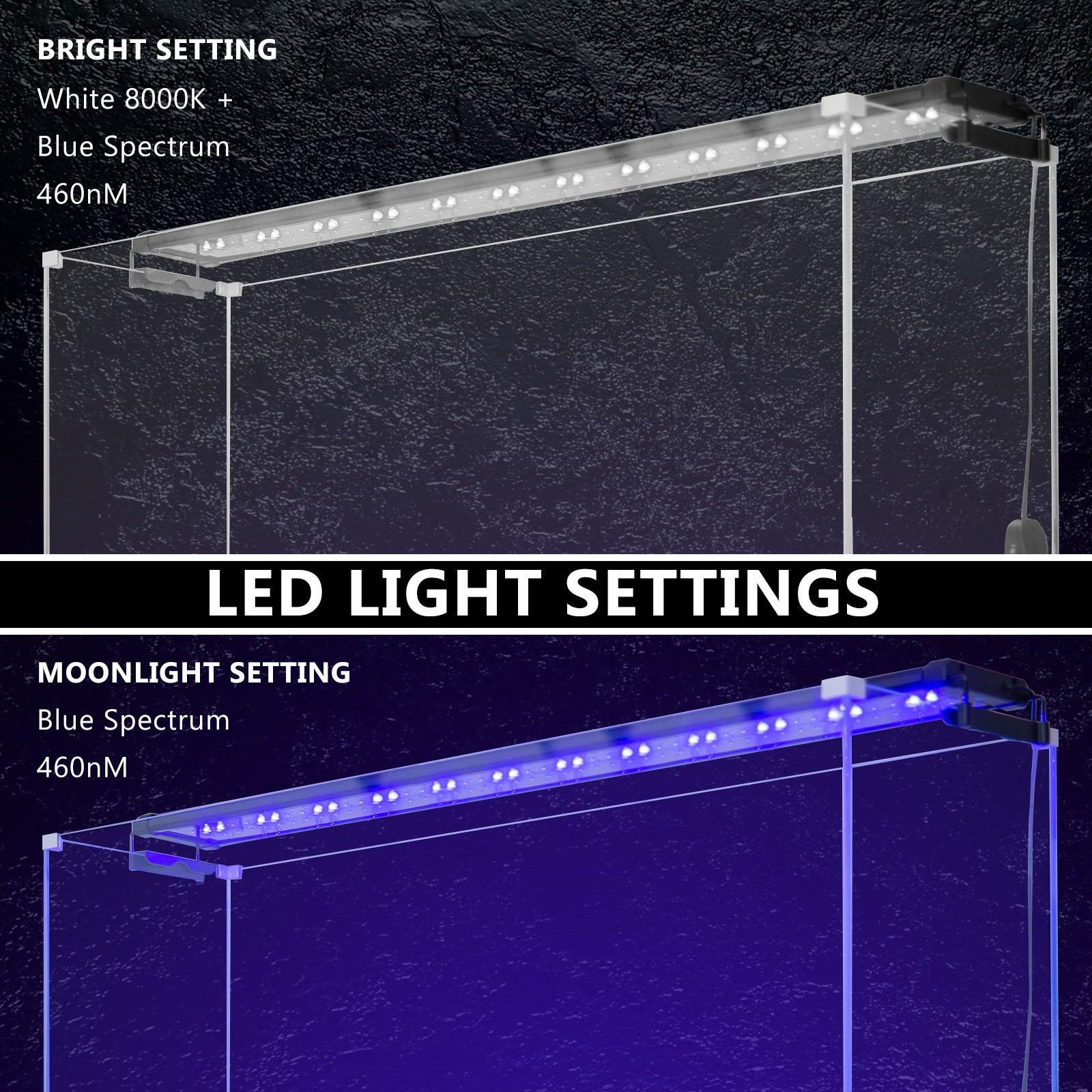 Dynamic Power 2 Set 33W Aquarium Blue White LED Light for Tank 120-140cm - Pet Parlour Australia