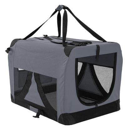 Paw Mate Grey Portable Soft Dog Cage Crate Carrier XXXL - Pet Parlour Australia