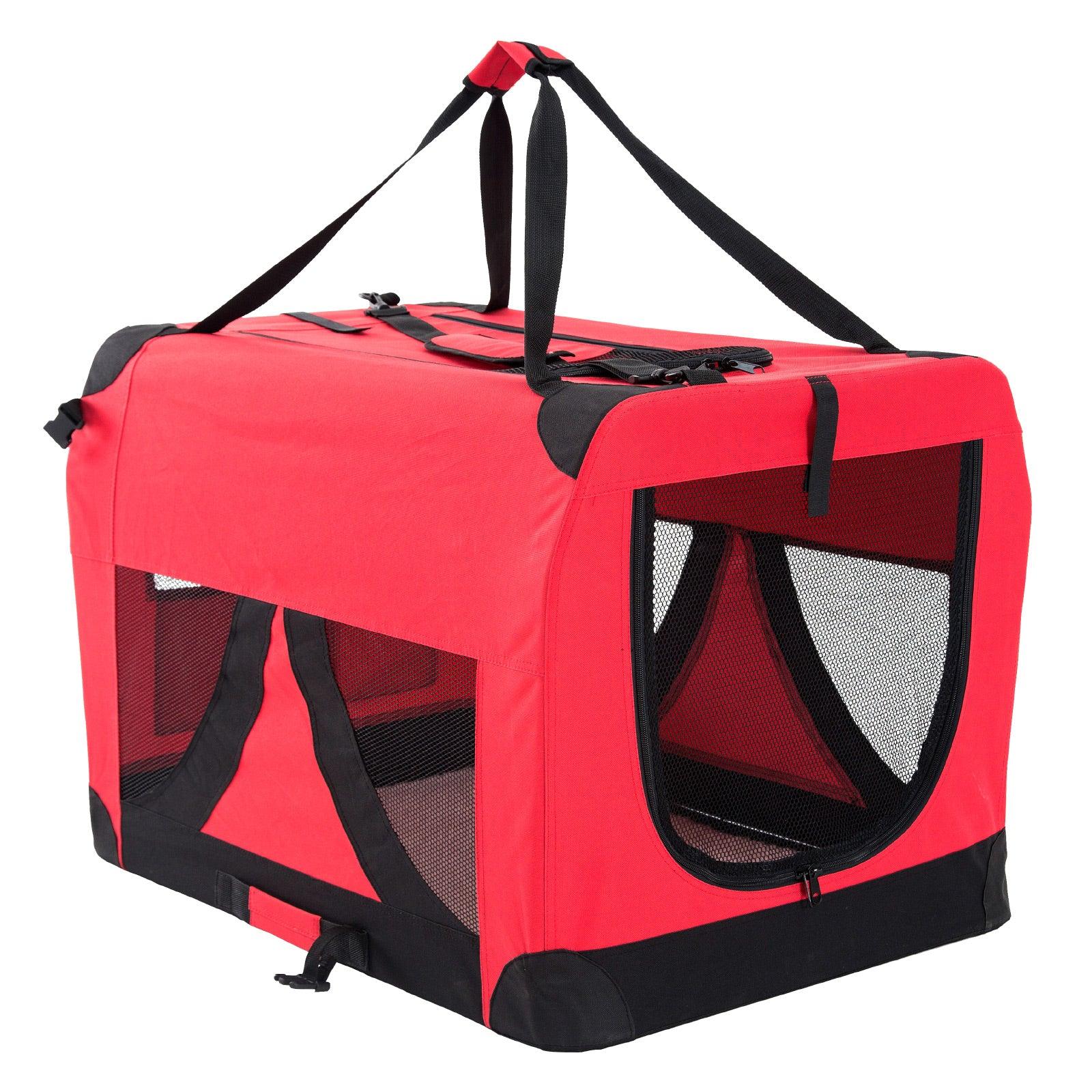 Paw Mate Red Portable Soft Dog Cage Crate Carrier XXXL - Pet Parlour Australia