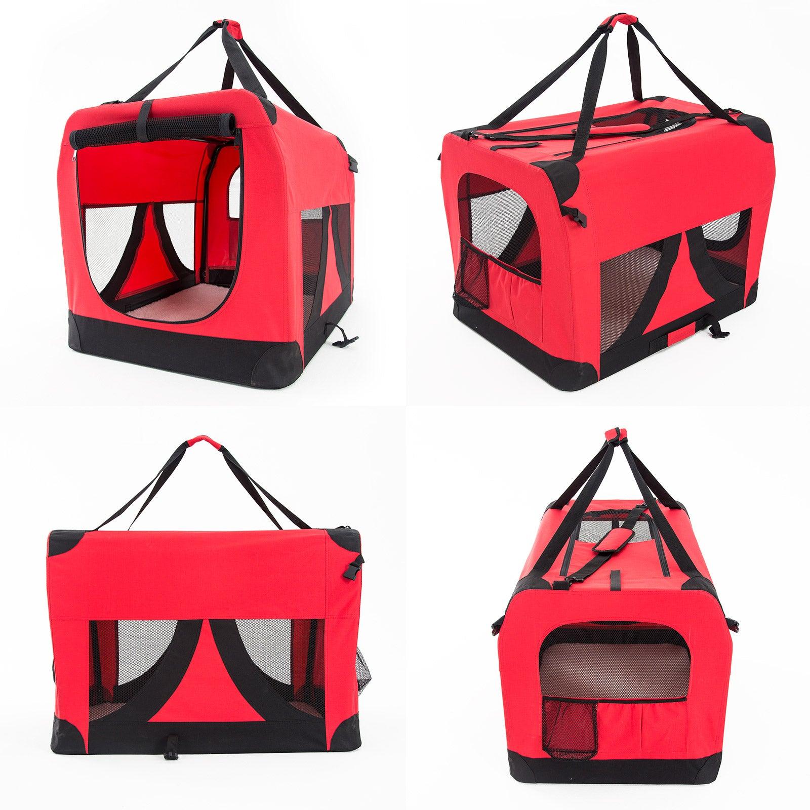 Paw Mate Red Portable Soft Dog Cage Crate Carrier XXXL - Pet Parlour Australia