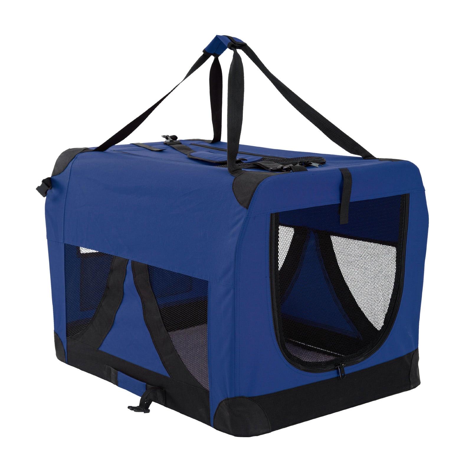 Paw Mate Blue Portable Soft Dog Cage Crate Carrier XL - Pet Parlour Australia